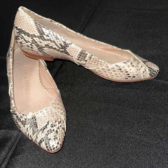 Jack Rogers Snakeskin Patterned Flats Size 5 - Picture 12 of 12